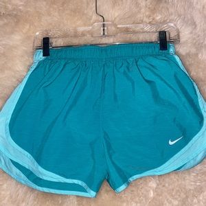 teal nike tempo shorts